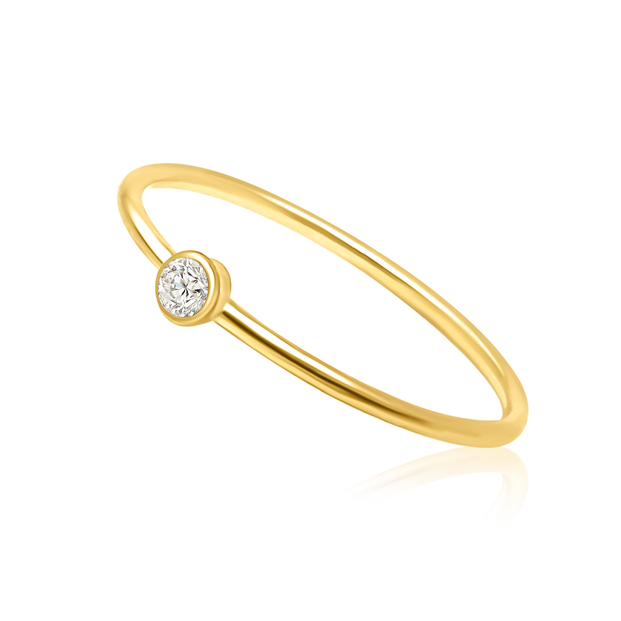 Feiner Ring Laurus mit Zirkon Stein