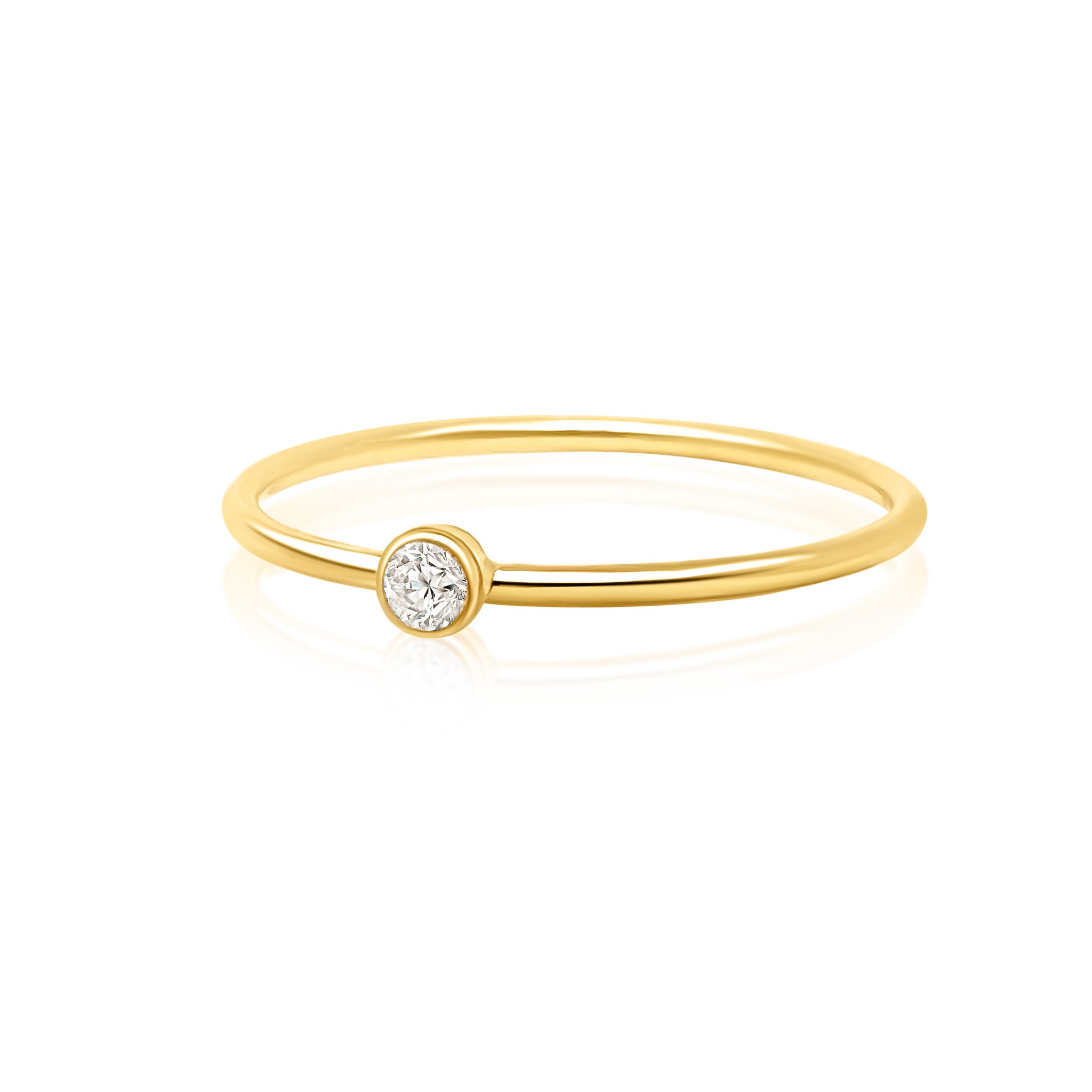 Feiner Ring Laurus mit Zirkon Stein