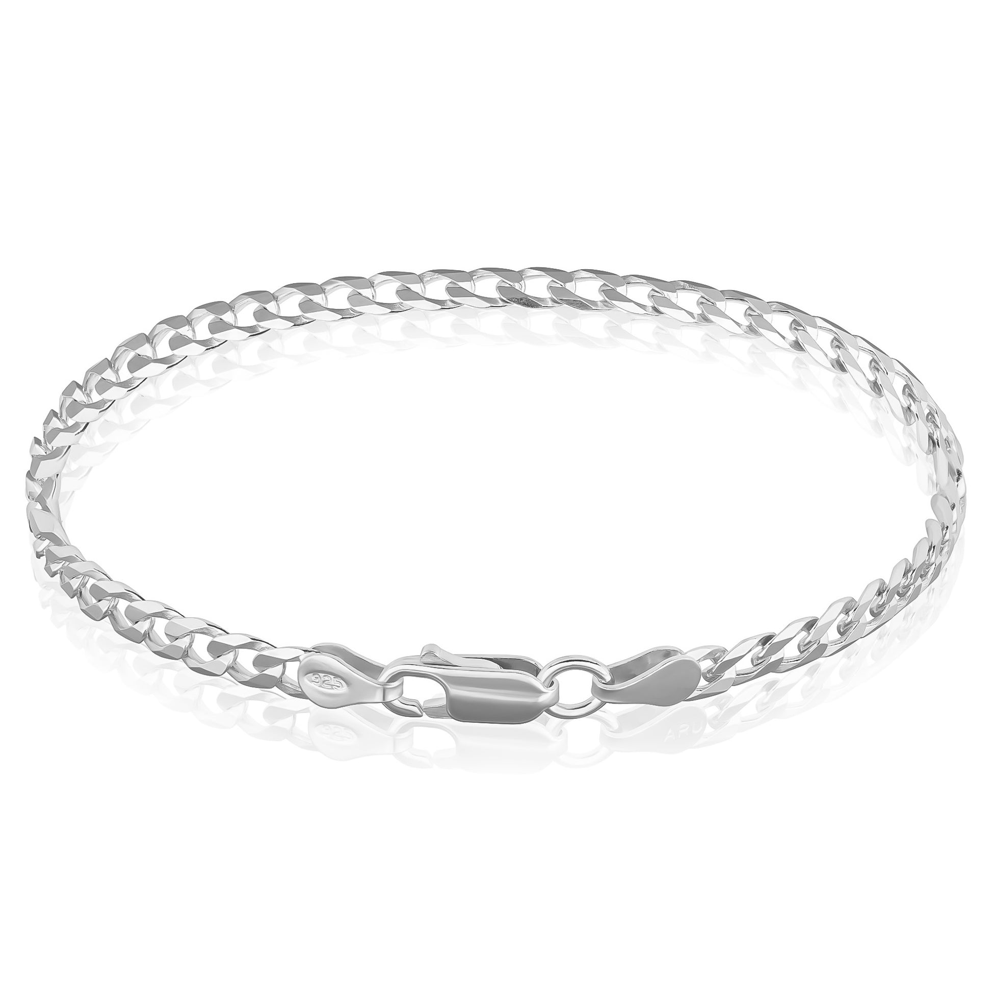 Breites Armband Silber aus recyceltem Silber für Damen und Mädchen, breites Armband